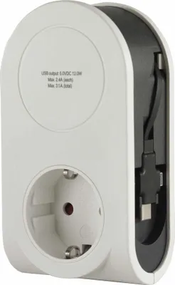 Produktbild von REV USB Ladegerät Flex 3in1 0,8 m +  1x Steckdose
