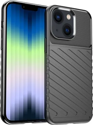 Zdjęcie produktu dla Dla iPhone 14 Thunderbolt TPU Przypadek telefonu (czarny)