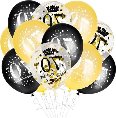 Immagine prodotto di Decorazioni per il 70° compleanno: palloncini (15 pezzi)