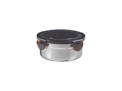 Produktbild von Runde Vorratsdose aus Edelstahl 460 ml Lock & Lock