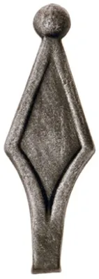 Produktbild von LogistSystem 1 Stück Zierspitze Metall - 120x35mm (HxB) / Basis: 12x12 Zaundekoration 40.151