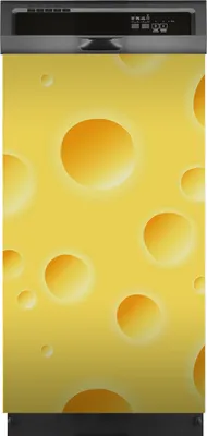 Produktbild von Aufkleber sticker 45x80 cm Dekorative folie Spülmaschine - gelber Käse