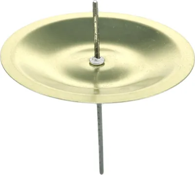 Produktbild von Kerzenhalter Gold mit Dorn für Adventskranz Ø5cm 36St