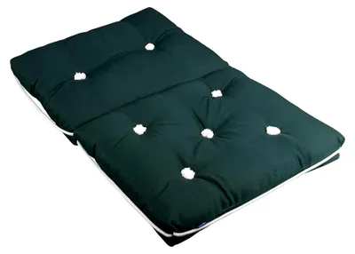 Produktbild von Kapok Outdoor Kissen | Gefüllt mit 100% Kapok-Naturfasern | Wasserfest, Schwimmfähig | Kissenbezug aus 100% Baumwolle | Doppelkissen | Dunkelgrün