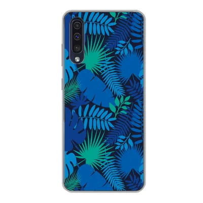 Produktbild von MuchoWow® Handyhülle Schutzhülle Hülle für Samsung Galaxy A50 Tropisch - Design - Blätter Silikon Softcase Handy Hülle - Mobiltelefonhülle
