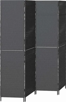 Immagine prodotto di Divider per stanze Nero 195 x 180 cm polyrattan