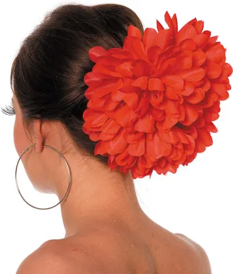 Produktbild von Blumen Büschel Haarklammer Rot