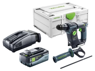 Obrázek produktu pro Festool BHC 18-Basic akumulátorová příklepová vrtačka 18 V 1,8 J SDS Plus Brushless + 1x akumulátor 8,0 Ah + rychlonabíječka + systainer.