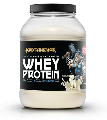 Obrázek produktu pro Proteinathor WPC80 Syrovátkový Protein CFM | 80 % Bílkovin + Digezyme | Vanilka | 1000 g