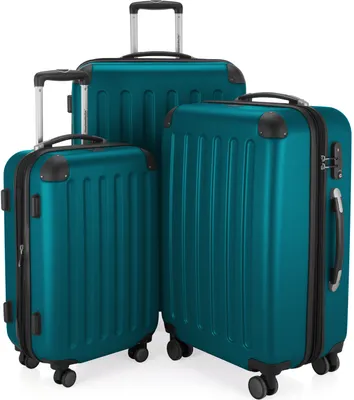 Obrázok produktu pre HAUPTSTADTKOFFER - Spree - sada kufrov Cestovný kufor 3ks z tvrdej škrupiny s nadstavcom, TSA, 4 kolieska, S M & L, aqua green