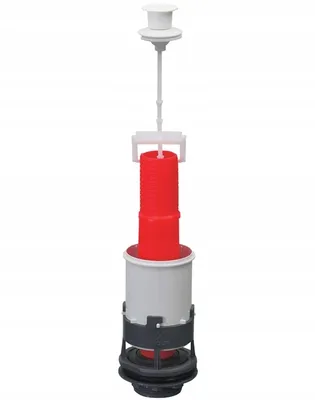 A toilet flush valve assembly shown in isolation against a white background.