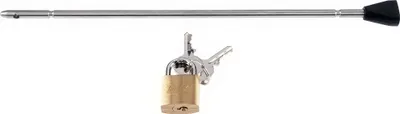 Image de Basil Goupille de fermeture MIK Side Lock Pin noir, cadenas inclus