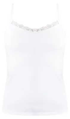 Immagine prodotto di FENIA, top da donna con pizzo, modello 19524975-FE02, colore bianco, taglia M