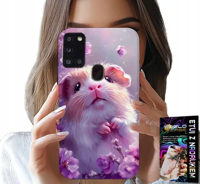 Zdjęcie produktu dla Etui Do Samsung Galaxy A21S - Słodki Chomik, Gryzonie Wzory Dla Dzieci