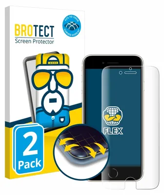 Produktbild von 2x BROTECT Fullscreen Schutzfolie für Apple iPhone SE 3 2022 Displayschutz Folie Fullcover Klar Transparent