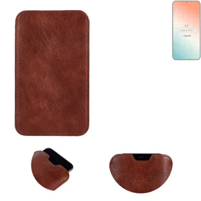 Produktbild von K-S-Trade Schutzhülle Handyhülle kompatibel mit Samsung Galaxy S24+ Handytasche Kunstleder Sleeve in braun