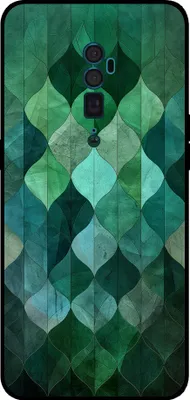 Produktbild von Smartphonica Telefon Fall geeignet für Oppo Reno 10X Zoom mit grünen Blättern drucken - TPU zurück Abdeckung Fall grünes Blatt-Design - Grün