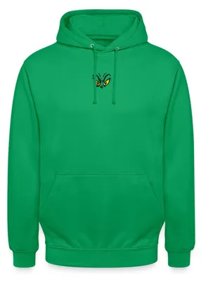Produktbild von Spreadshirt Der Grinch Stick-Motiv Grinch Augen Uni Hoodie, S, Kelly Green