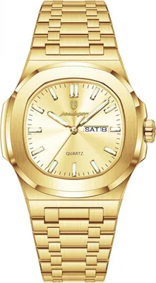 Imagen del producto de Reloj de cuarzo para hombre, diseño cuadrado, acero inoxidable, con indicador de fecha y día de la semana, manecillas luminosas, resistente al agua hasta 30 metros, reloj de pulsera para negocios