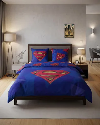 Obrázok produktu pre Sada obliečok na prikrývku Superman pre dvojlôžko, 240 x 220 cm