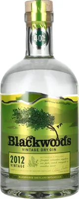 Image de Blackwoods Vintage Dry Gin 2012 40% Vol. 0,7l