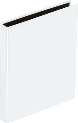 Produktbild von Ringbuch A4 25mm 4 Ringe weiß Packung mit 12 Stück