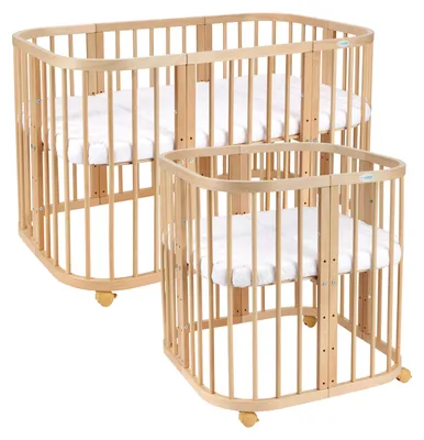 Produktbild von Waldin 7-in-1 Kinderbett mit Naturmatratze