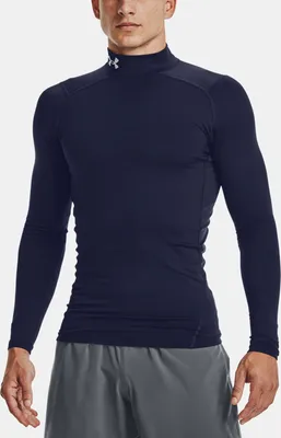 Produktbild von Under Armour Cg Armor Comp Mock-Nvy T-Shirt 1366072-410__SM