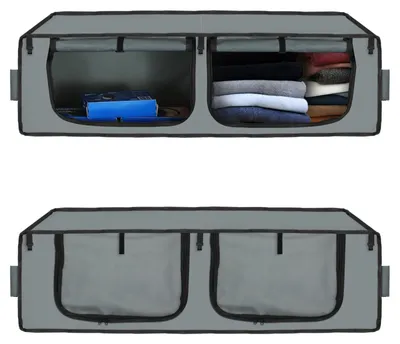 Produktbild von Faltbare Campingbox Aufbewahrungsbox - 106 x 35 x 35 cm - 600D Oxford-Gewebe - Für Camper und Auto