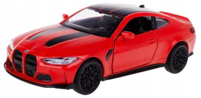 Produktbild von BMW M4 CSL RMZ City Maßstab:1:32 Metall-Kunststoff Modellauto Rot Matt