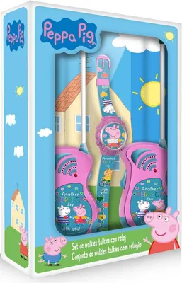 Immagine prodotto di Set di orologi digitali Peppa Pig con walkie talkie per bambini