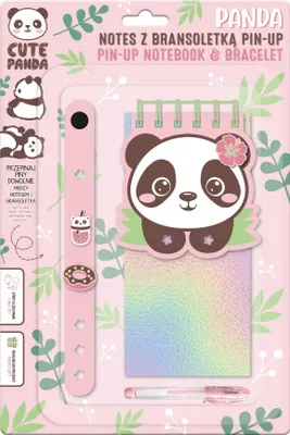 Immagine prodotto di Taccuino con braccialetto Pin-Up Panda 10 Derform
