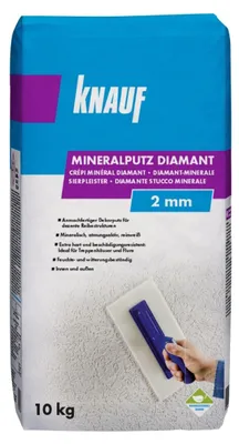 Produktbild von Knauf Mineralputz Diamant 10 kg 2 mm Körnung reinweiß