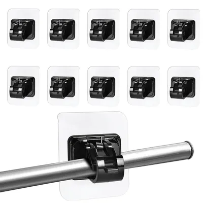 Imagen del producto de 10 soportes autoadhesivos para cortinas - color