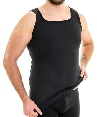 Produktbild von HERMKO 63027 Herren Tank Top Funktionsunterwäsche extralang, Größe:D 6 = EU L, Farbe:schwarz