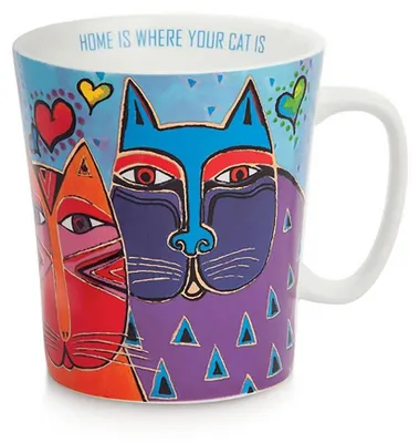 Produktbild von Egan LAUREL BURCH FANTASTIC FELINES Hellblauer Becher