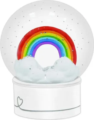 Image de Boule en verre scintillante - Arc-en-ciel
