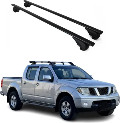 Obrázek produktu pro Příčné střešní nosiče pro Nissan Navara 2005–2014, černé