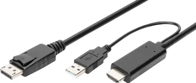 Produktbild von DIGITUS 4K HDMI Adapterkabel - HDMI auf DisplayPort 2m