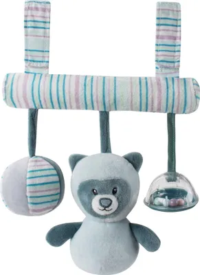 Produktbild von W2Play Aktivitätsspielzeug Plüschtier Rassel pastellfarben 22x26cm für Babyschale & Kinderwagen ab 3 Monaten