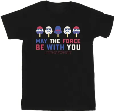 Produktbild von Star Wars: A New Hope - "May The Force Ice Pops" T-Shirt für Herren BI46774 (L) (Schwarz)