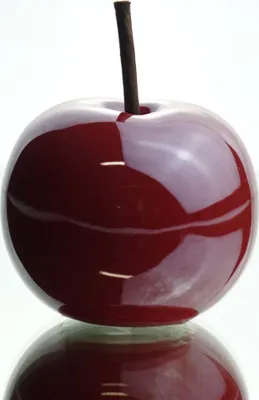 Produktbild von CREATIV home Apfel Rot Handarbeit Ø 8 cm - Keramik