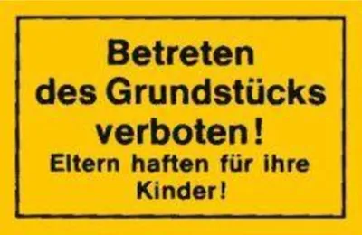 Produktbild von Verbotsschild Betreten des Grundstücks verboten