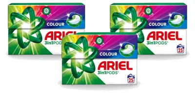 Produktbild von 3 x Ariel 3in1 Pods Color - Buntwaschmittel - 500 g - Vorteilspackung - 3 Stücke