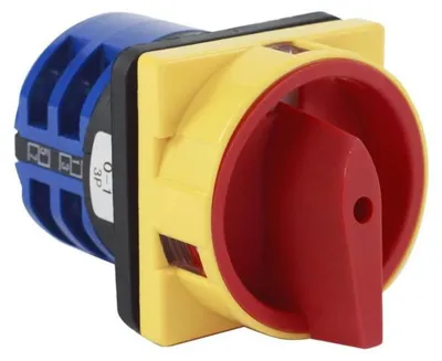 Imagen del producto de Interruptor de selección 0-1, 40A, 3 polos, para instalación en cajas, grado de protección IP65 / LW40, interruptor de disparo 0-1, 3 polos