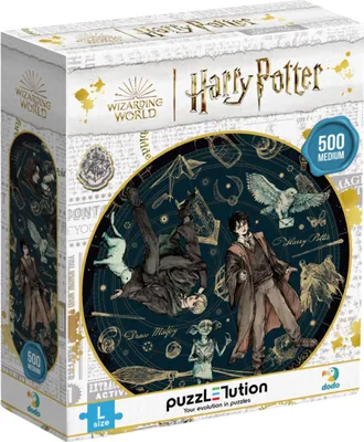 Produktbild von Harry Potter Puzzle-Set mit 500 bunten Zauberteilen