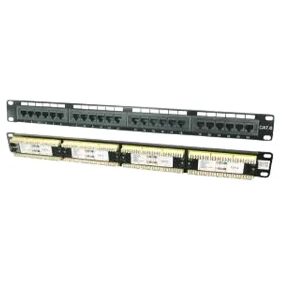 Produktbild von Logilink Patchpanel 24-Port RJ45 19" Cat6 ungeschirmt
