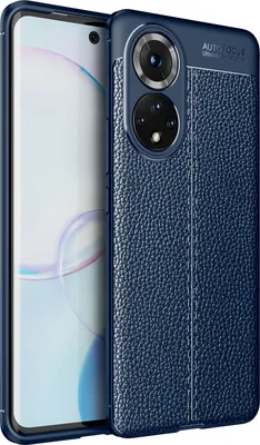 Produktbild von Mobigear Luxury  HONOR 50 Hülle Flexibles TPU Backcover - Blau