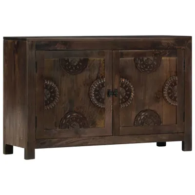 Produktbild von Möbel Sideboard mit Schnitzereien 110x35x70 cm Massivholz Mango - Kommoden 247765