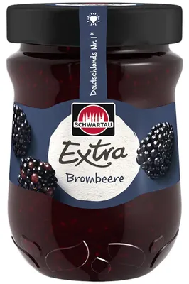 Image de Schwartau Extra Mûre Pâte à tartiner végétalienne pour le petit-déjeuner 340g
